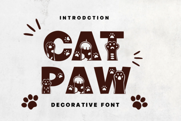 Cat Paw Font Cat Paw Font