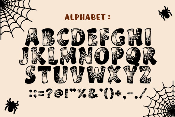 Spider Webs Font preview 4