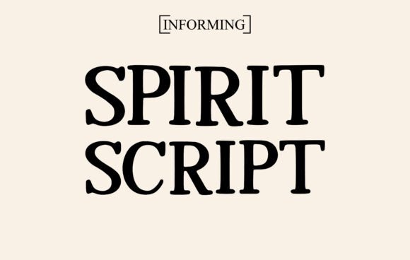 Spirit Script Font preview 2