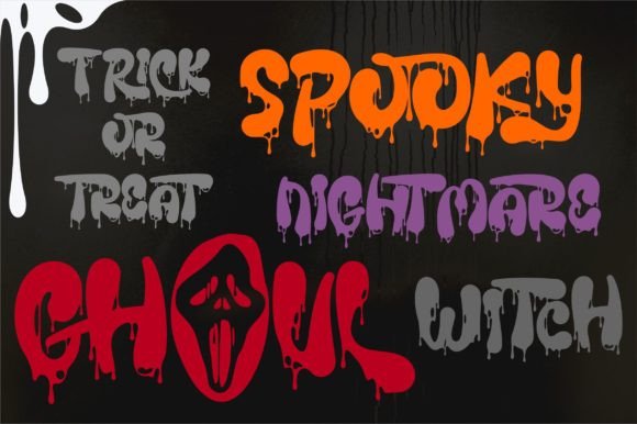 Spooky Blood Font Font preview 3