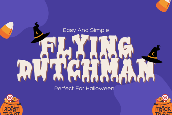Spooky College Font preview 4