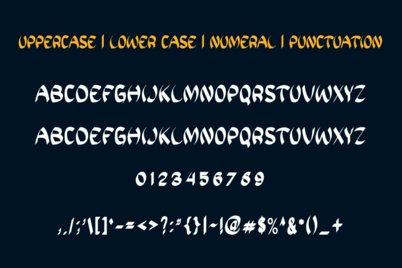 Spooky Japanese Font preview 3