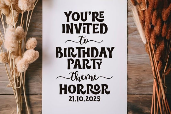 Spooky Dream Font preview 4