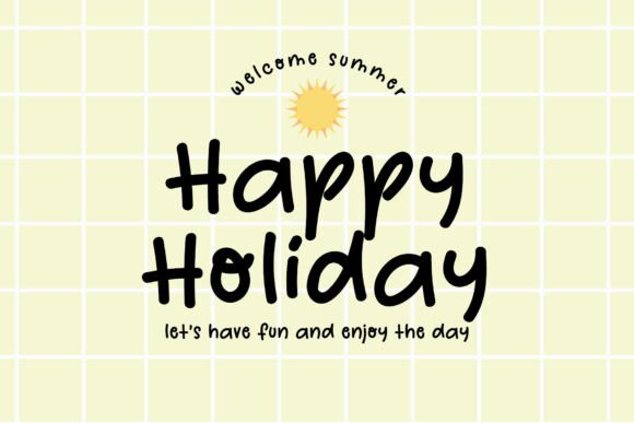 Beach Birthday Font preview 4