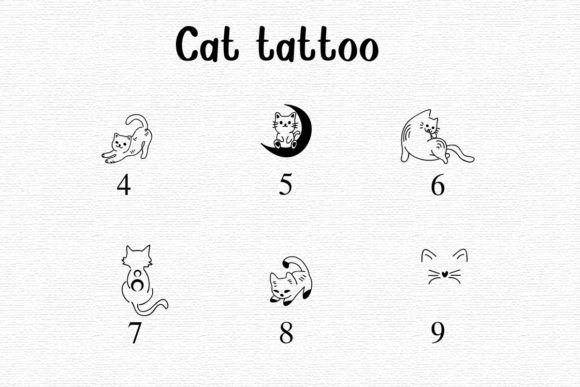 Cat Tattoo Font preview 4