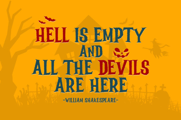 Spookyman - Halloween Typeface + Extras Font preview 4