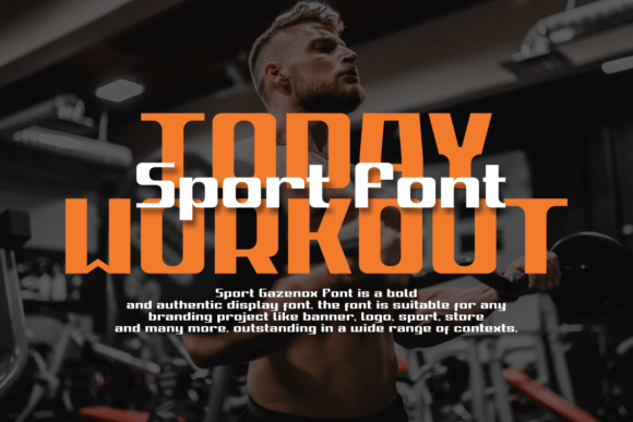 Sport Gazenox Font preview 2