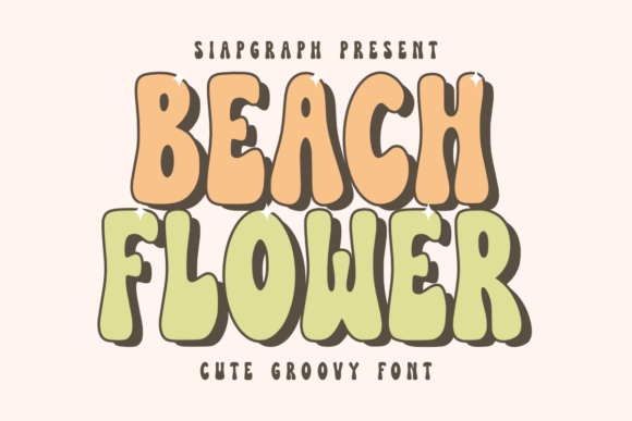 Beach Flower Font Beach Flower Font