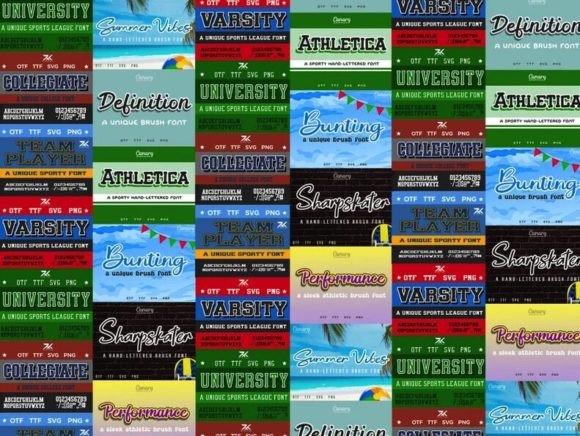 Sport Bundle Font preview 3