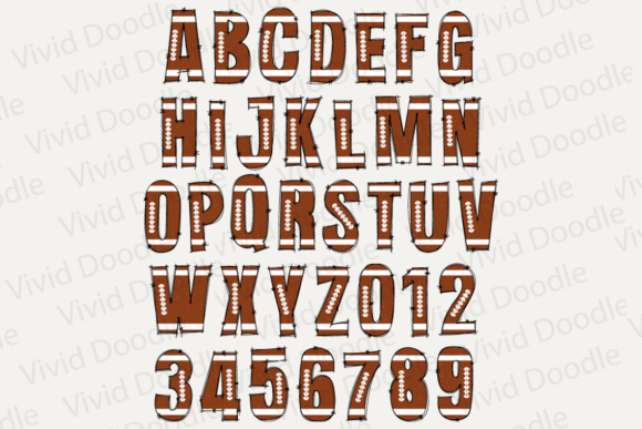 Sport Football Doodle Font preview 3