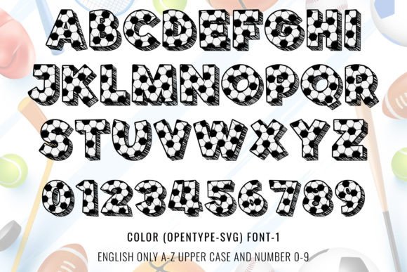 Sport Soccer Font preview 2