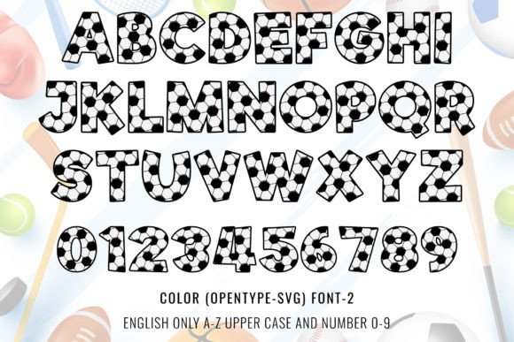 Sport Soccer Font preview 3