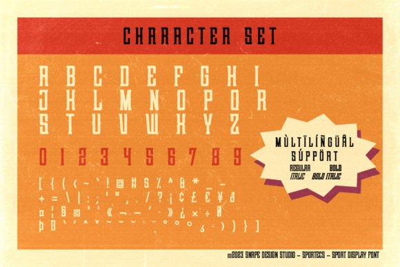 Sportecs Font preview 2