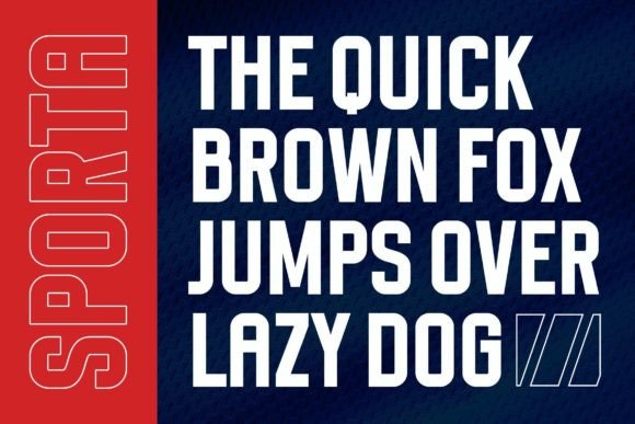 Sporta Font preview 2