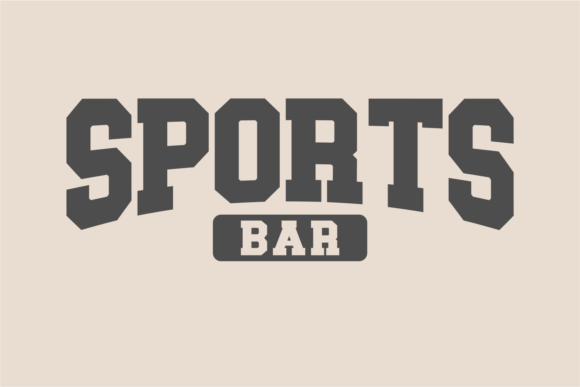 Sports Bar Font preview 2