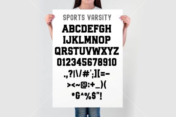 Sports Varsity Font preview 3