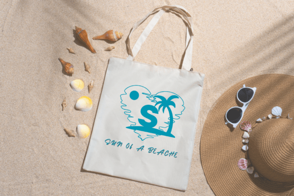 Beach Girl Monogram Font preview 3
