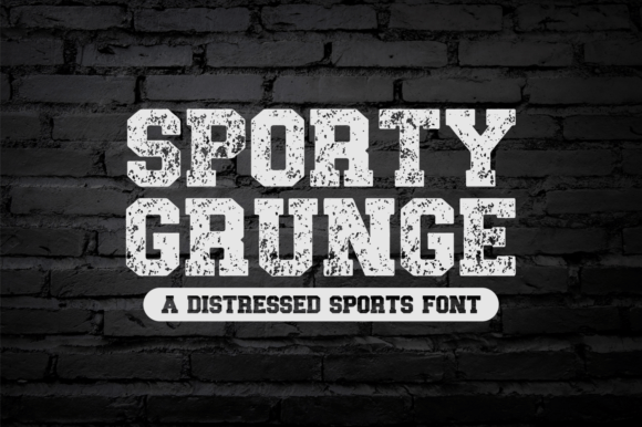Sporty Grunge Font Sporty Grunge Font