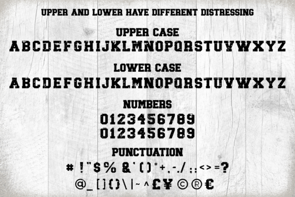 Sporty Tee Distressed Font preview 2