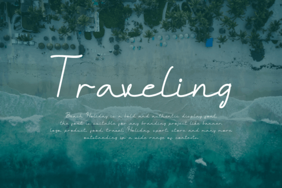 Beach Holiday Font preview 2