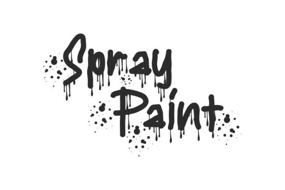 Spray Paint Font preview 2