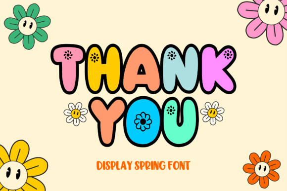 Spring Bubble Font preview 4