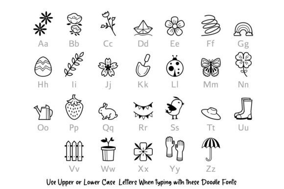 Spring Doodle Font preview 3