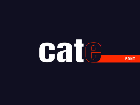 Cate Font preview 2