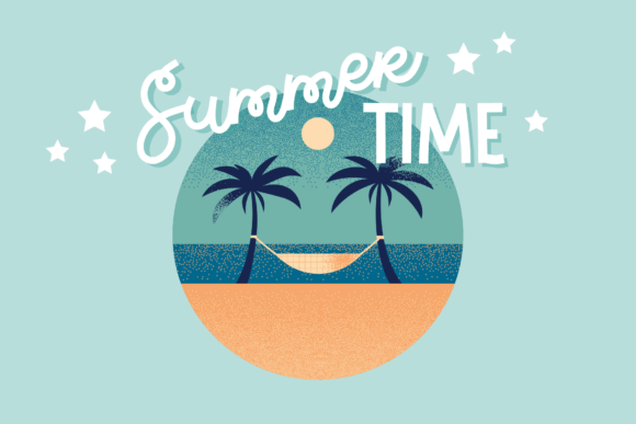 Beach Lover Tropical Drinks Duo Font preview 3