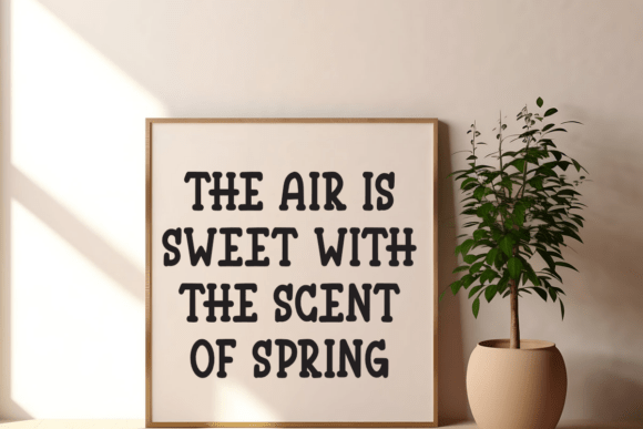 Spring Fluff Font preview 2