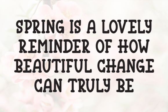 Spring Fluff Font preview 3