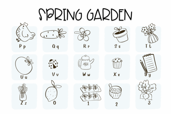 Spring Garden Font preview 3