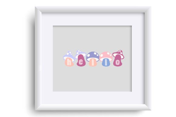 Spring Mushrooms Font preview 4