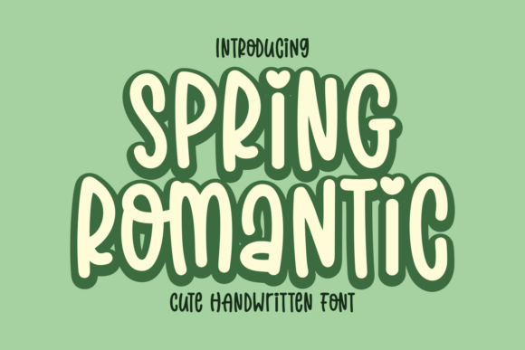 Spring Romantic Font Spring Romantic Font