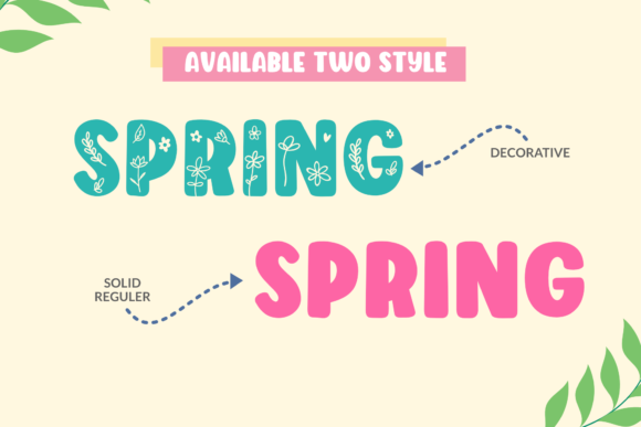 Spring Smile Font preview 3