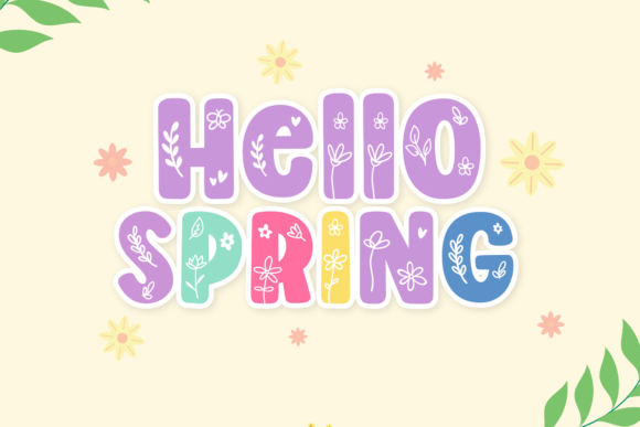 Spring Smile Font preview 4