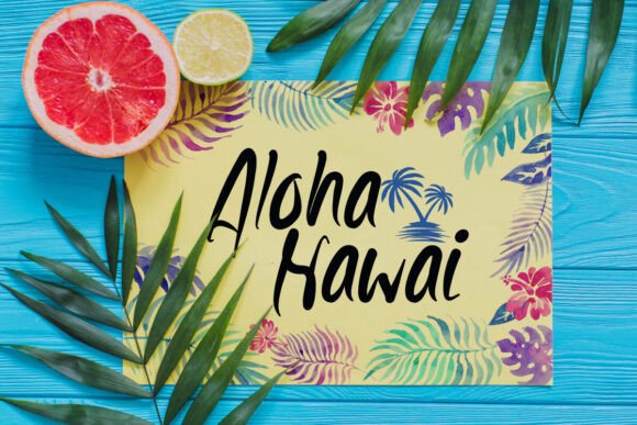 Beach Night Font preview 3