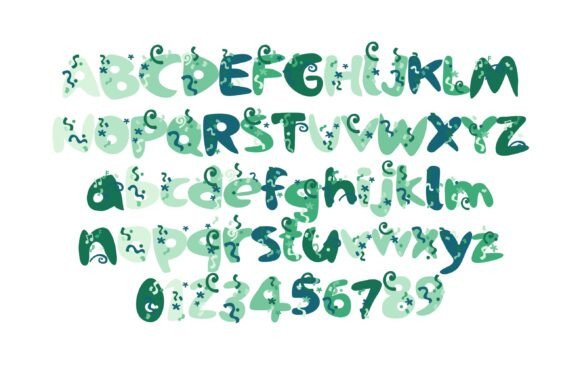 St. Patty Celebratory Font preview 2