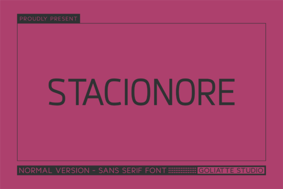 Stacionore Font