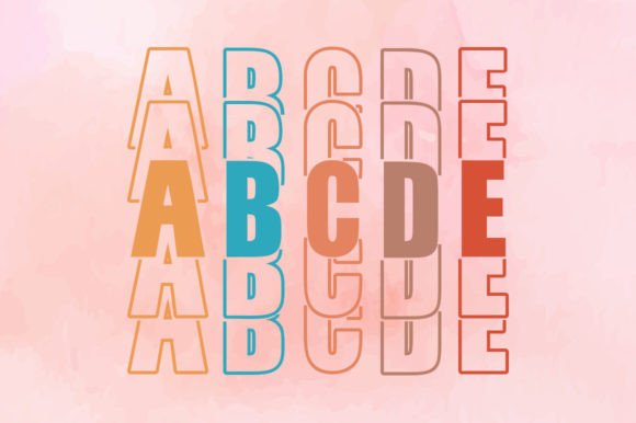 Stacked Font preview 5