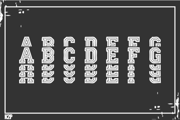 Stacked College Font preview 2
