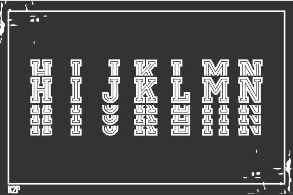 Stacked College Font preview 3