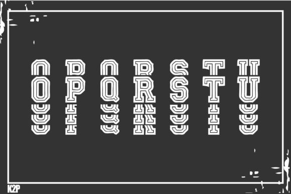 Stacked College Font preview 4