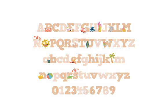 Beach out Font preview 2