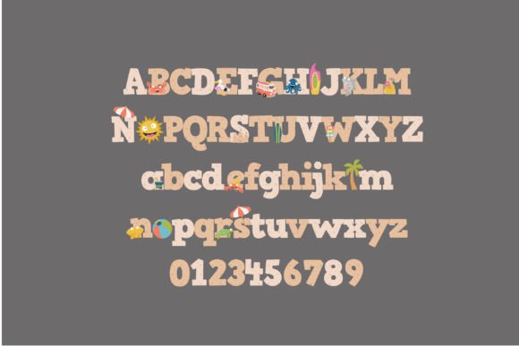Beach out Font preview 3
