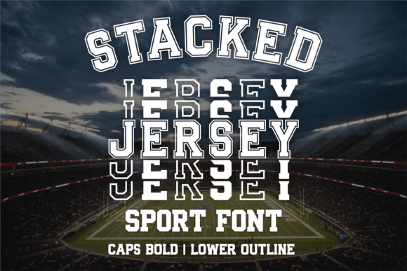Stacked Jersey Font