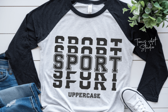 Stacked Jersey Font preview 3