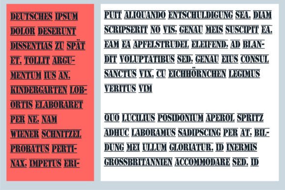 Caution Aligned Font preview 2