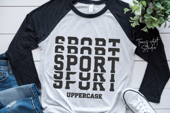 Stacked Varsity Font preview 3