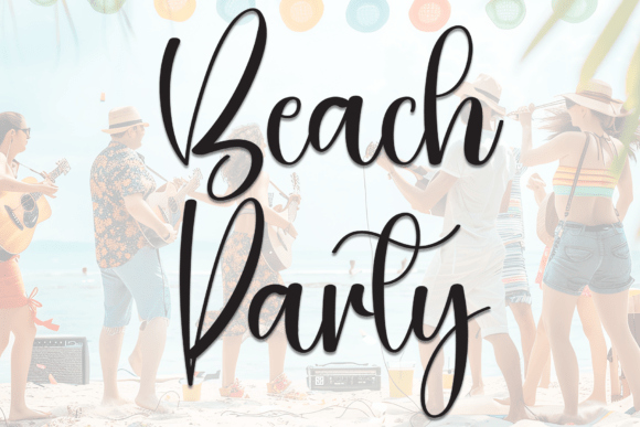 Beach Party Font Beach Party Font